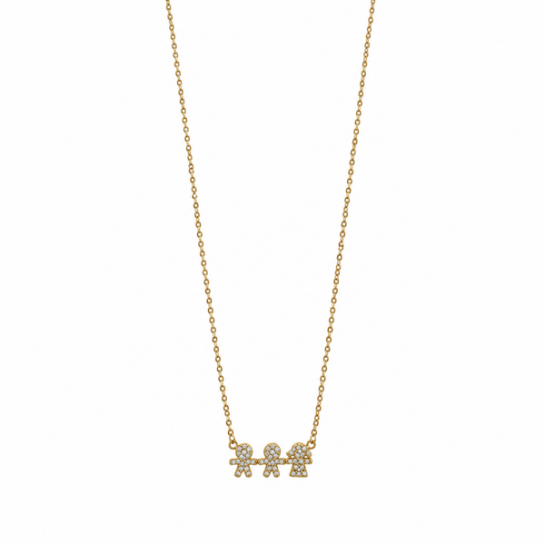 Personalised Child Necklace ( Sparkly )