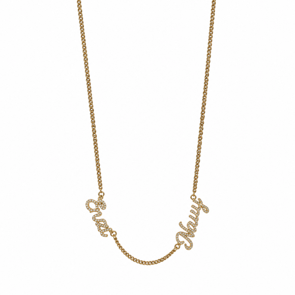 Luxury Name Necklace ( 2 namen )