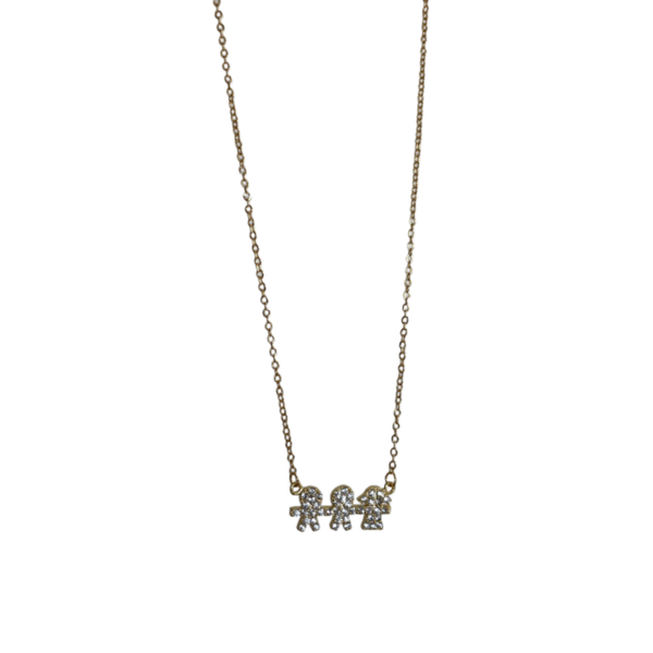 Personalised Child Necklace ( Sparkly )