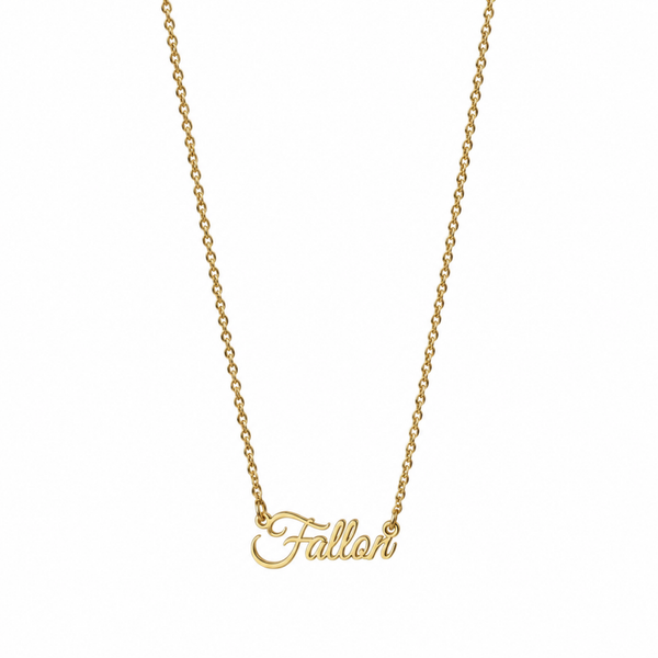 Curly Name Necklace Kids