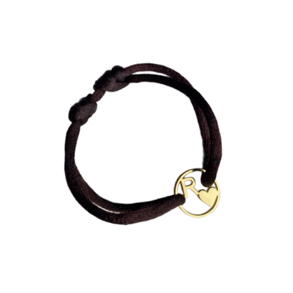 Satin Initial Bracelet PLAIN