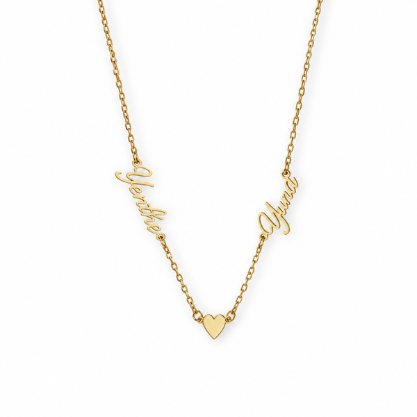 Curly Name Necklace ( 2 tot 4 namen )