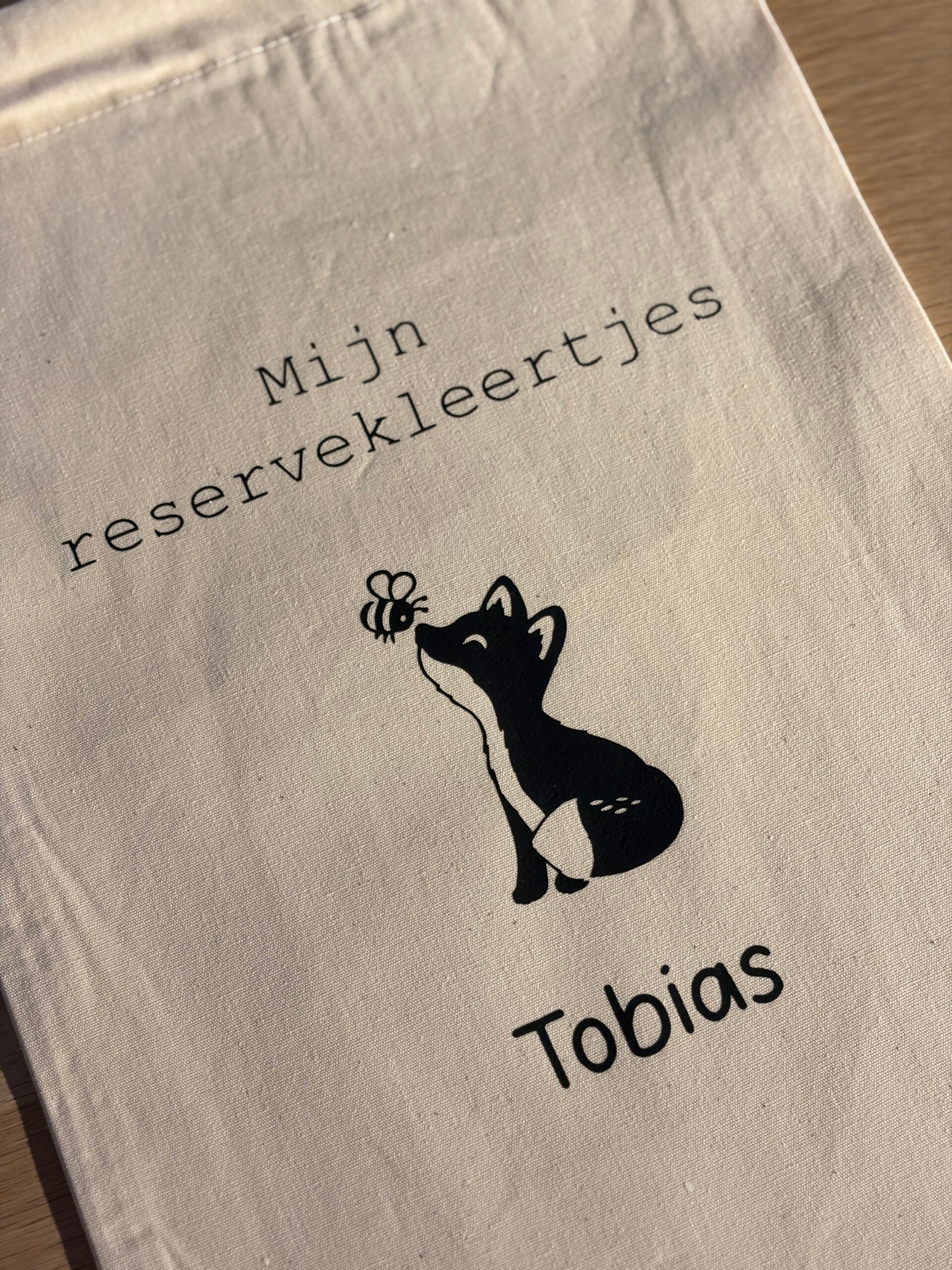 Bewaarzakje reservekleding