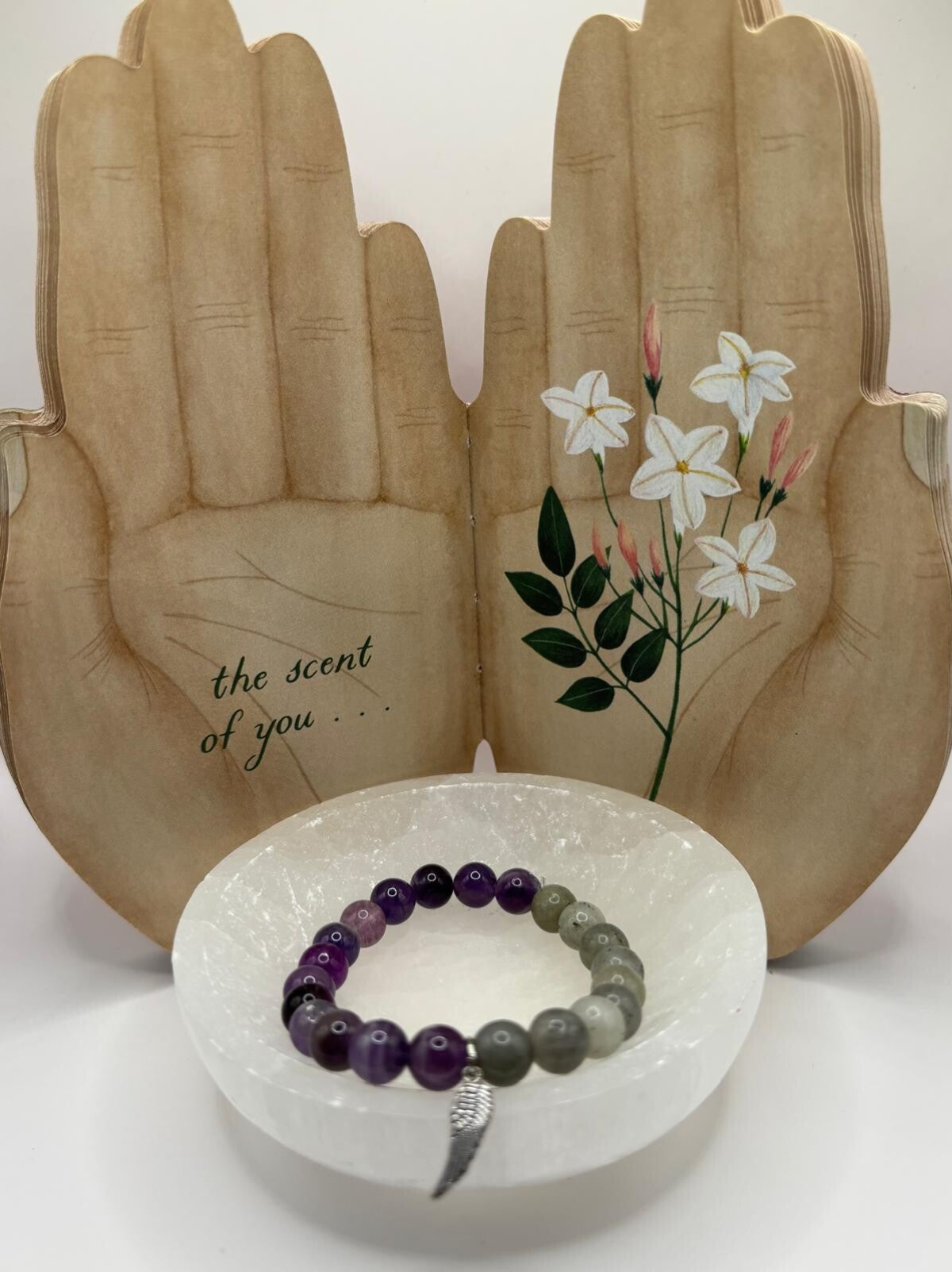 Amethyst & Moss Agate -