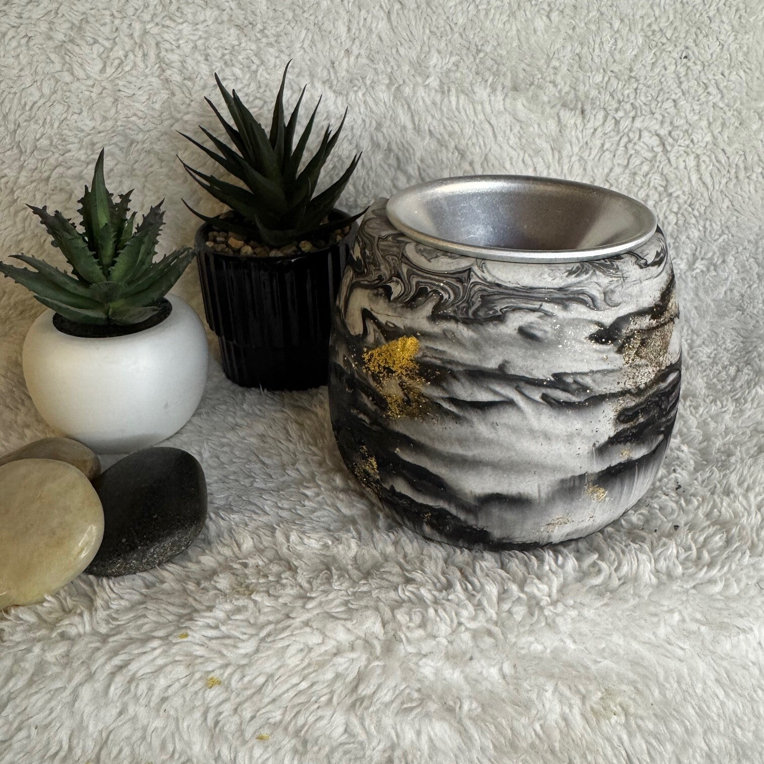 Fondoir Rond en Jesmonite