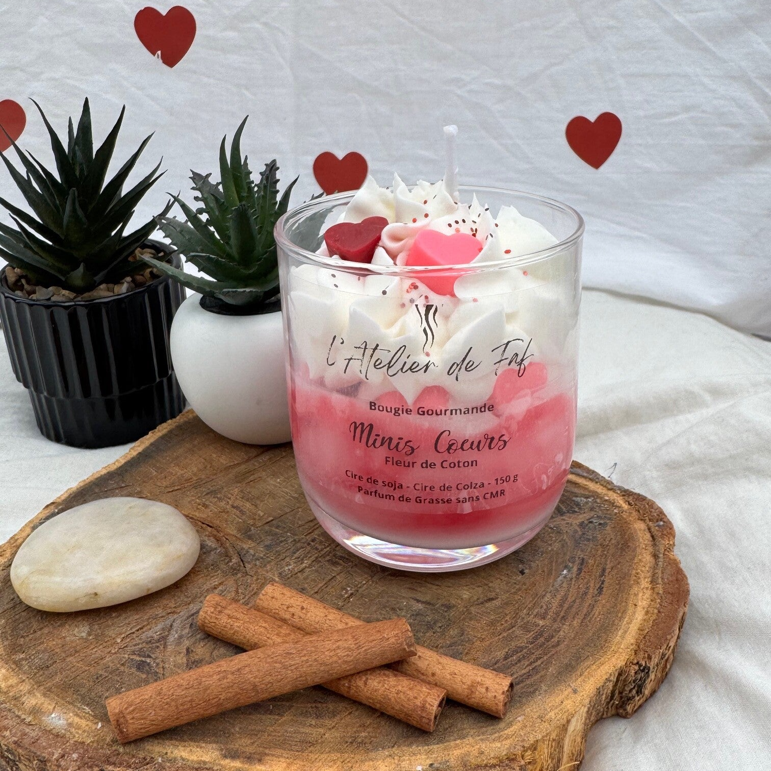 Bougie Mini Cœurs