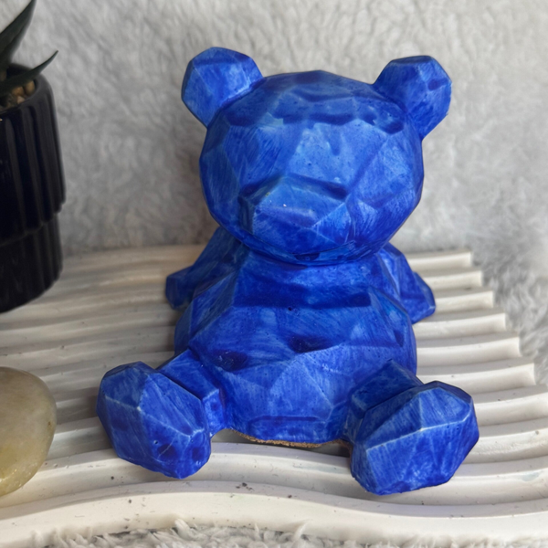 Ourson Porte Téléphone en Jesmonite