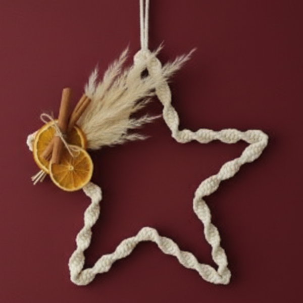 Boho Makramee Stern-Kranz