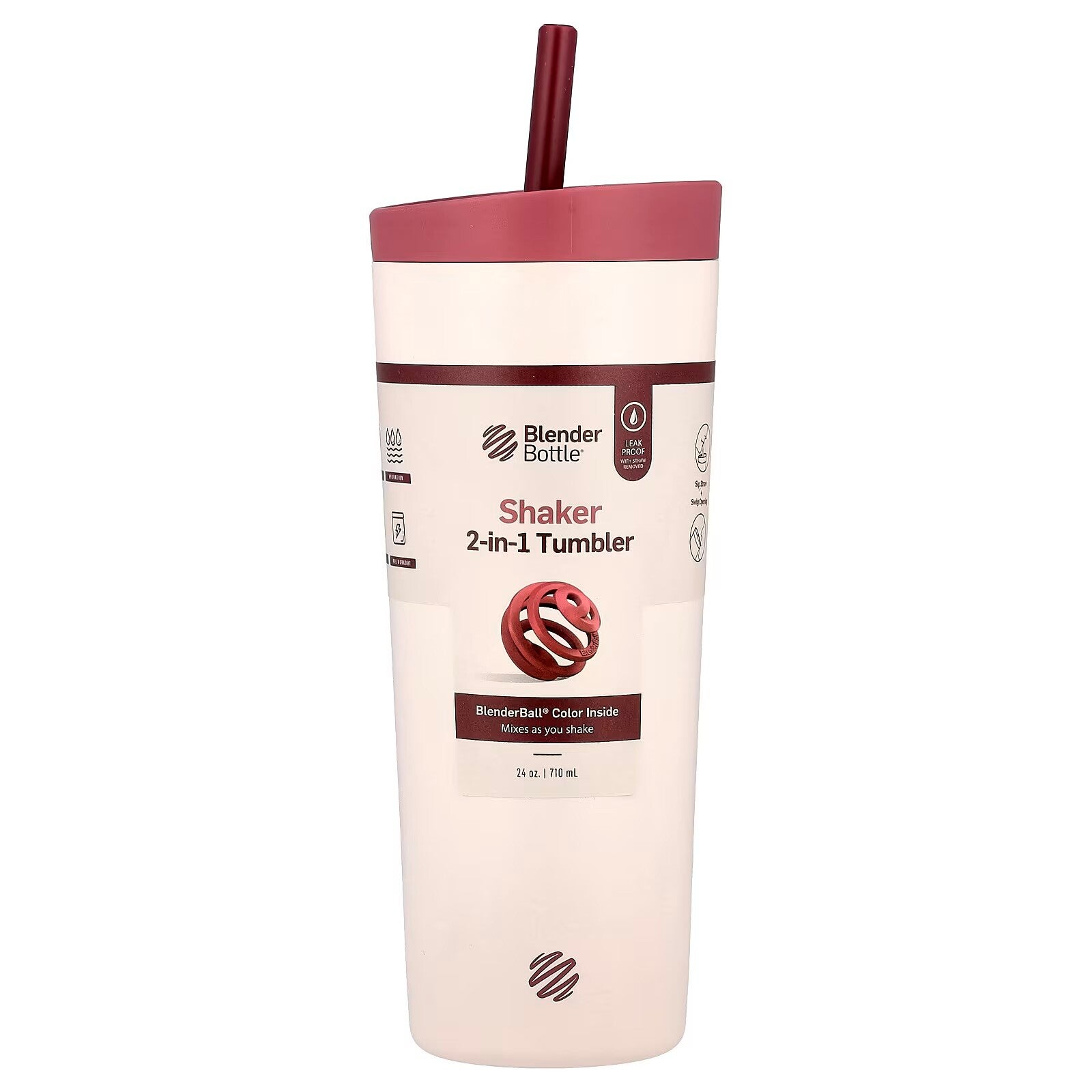 Blender Bottle Shaker 2-en-1, 710ml