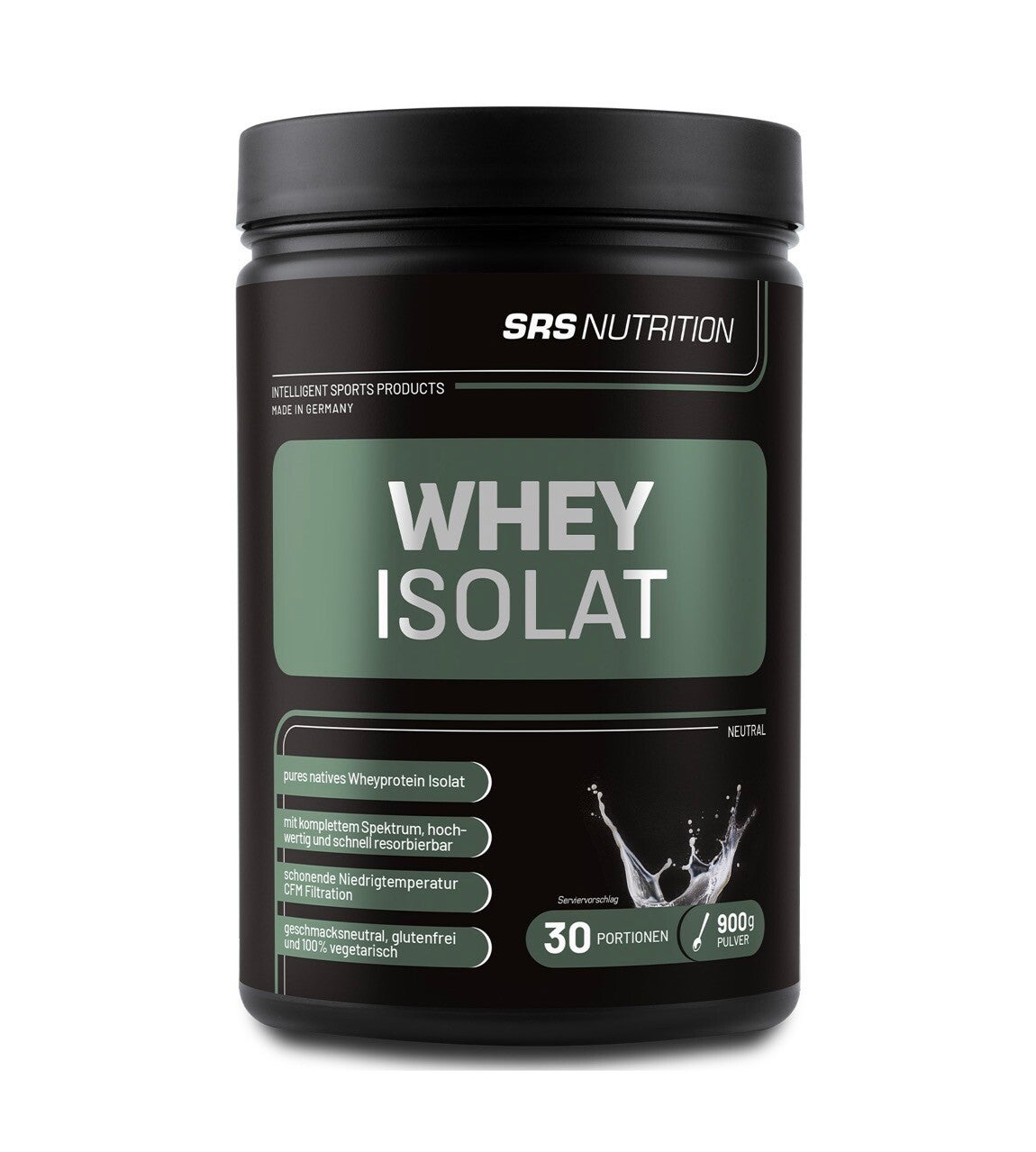 SRS Muscle Whey Isolat Native 900g Nature