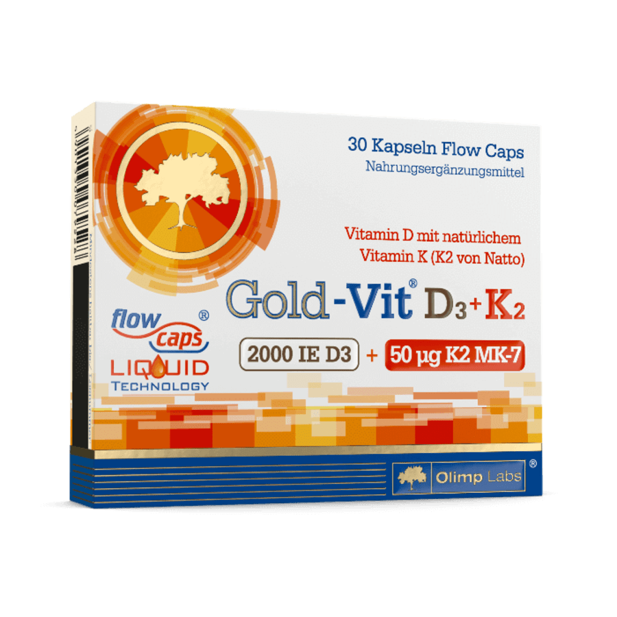 Olimp Gold-Vit D3+K2 2000, 30 capsules