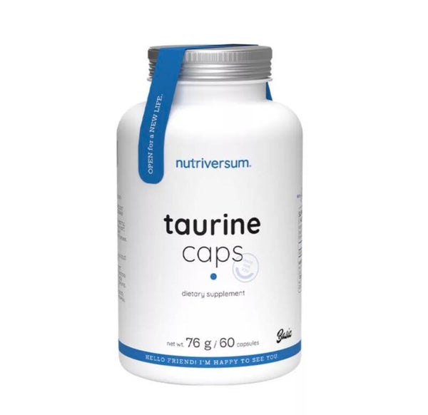 Nutriversum Taurine Caps 60 capsules – Taurine en capsules  Copier