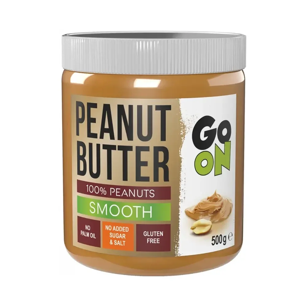 Go On Peanut Butter 500 g – 100 % Beurre de cacahuètes Smooth ou Crunchy