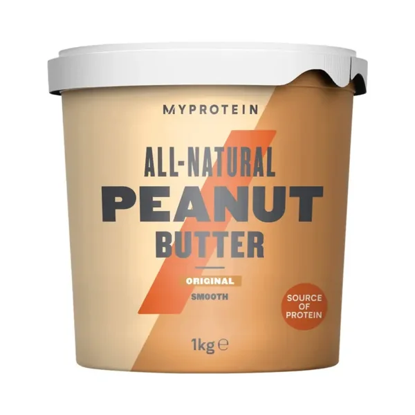 Myprotein All Natural Peanut Butter Smooth 1000 g – Beurre de cacahuètes lisse