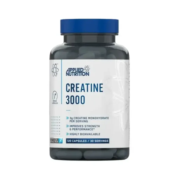 Applied Nutrition Creatine 3000 – Créatine Monohydrate 120 Capsules