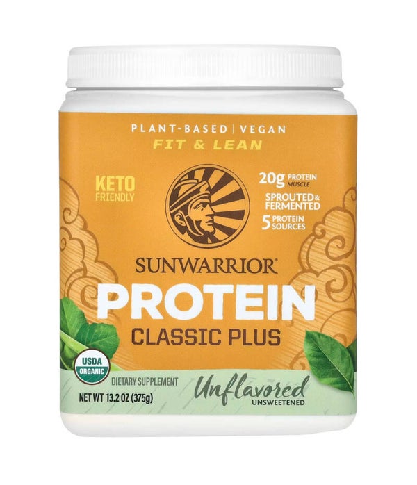Sunwarrior Protein Classic Plus sans arôme 375g/750G