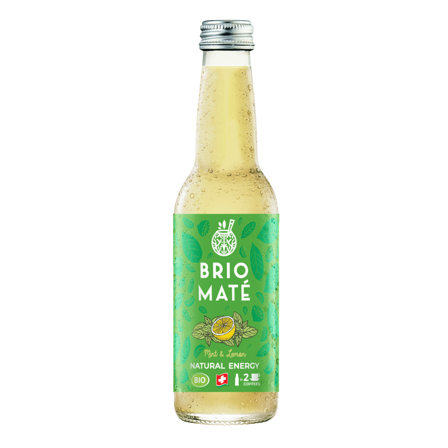 Brio Maté Menthe & Citron 330ml (Verre)