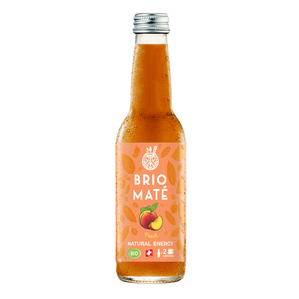 Brio Maté Pêche Bio 330ml (Verre)
