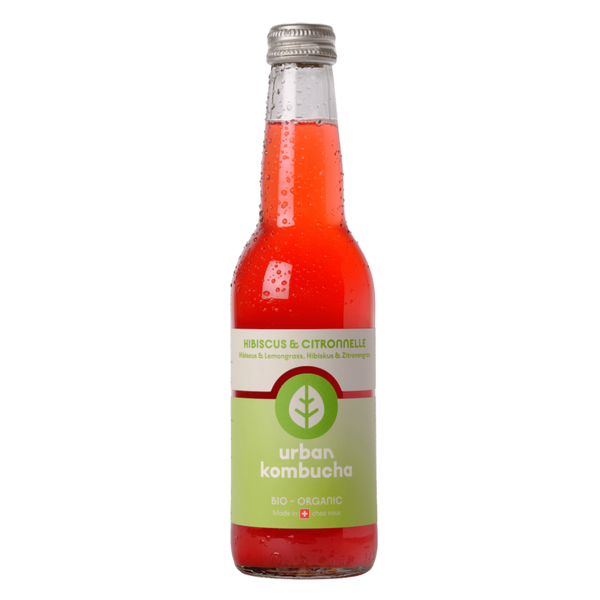 Urban Kombucha Citronnelle & Hibiscus 330ml (Verre)