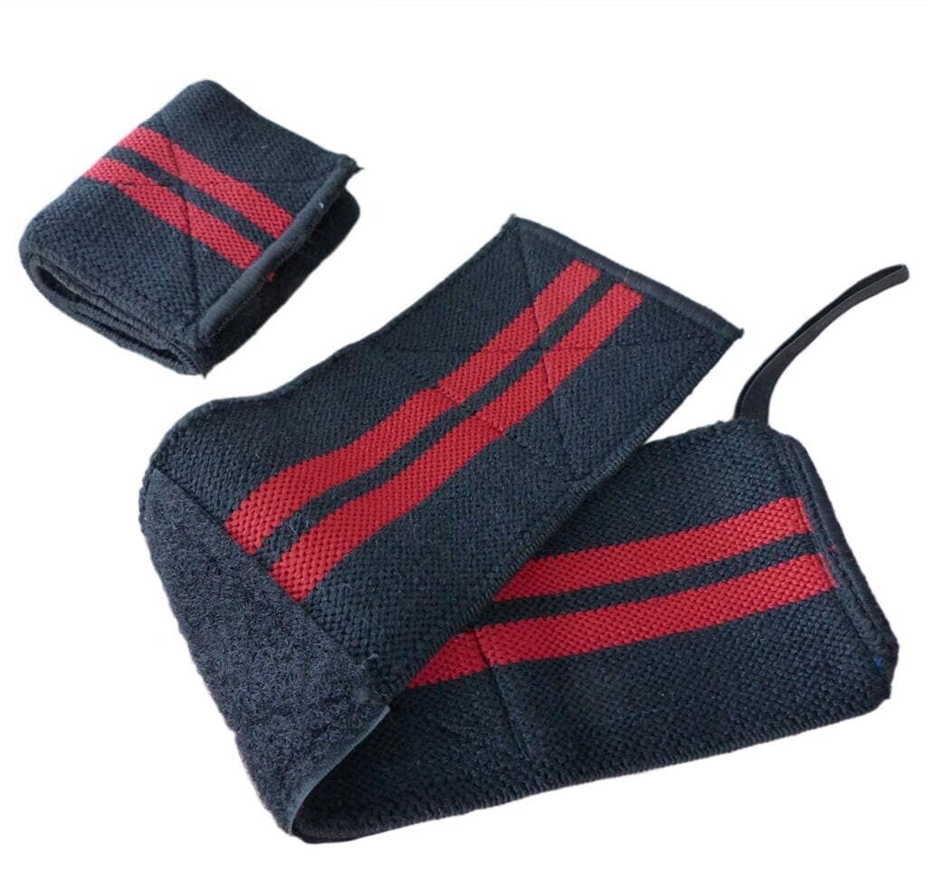 Best Body Nutrition Bandages de poignet, 30 cm, noir - rouge