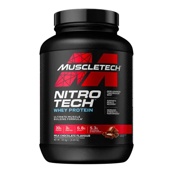 Muscletech NitroTech, Whey Protein Ultimat Muscle Building Formula, 1810g