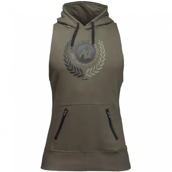 Gorilla Wear Manti Sleeveless Hoodie Army Green
