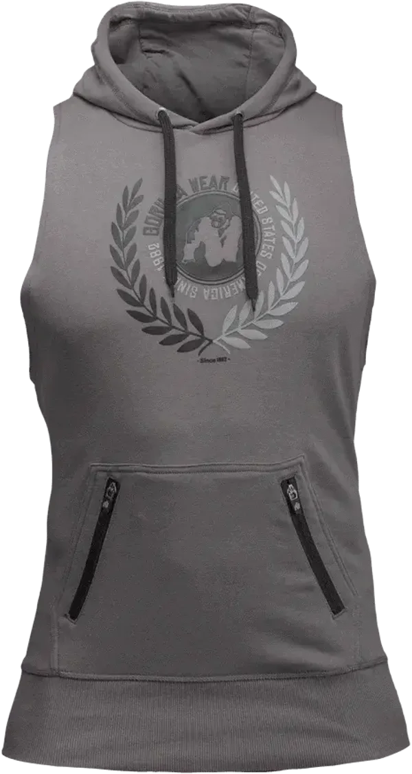 Gorilla Wear Manti Sleeveless Hoodie Gris