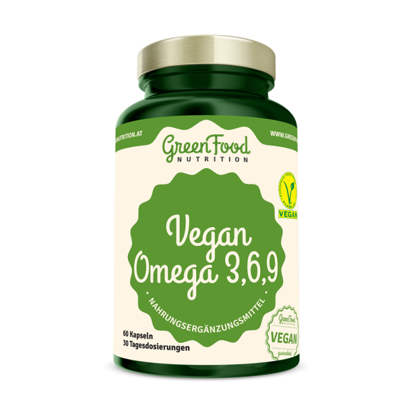 Green Food Nutrition Vegan Omega 3-6-9, 60 capsules