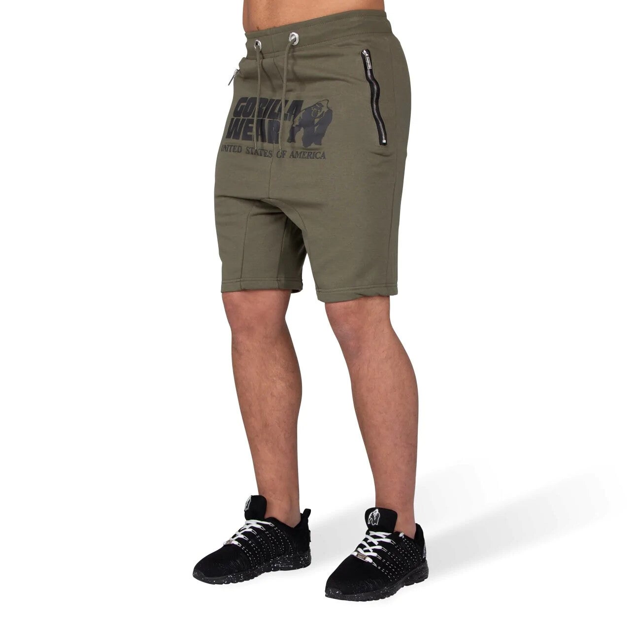 Gorilla Wear Alabama Drop Crotch Shorts - Vert armée