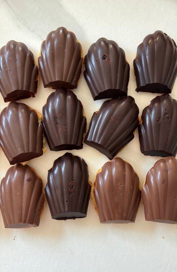 Madeleines coque chocolat
