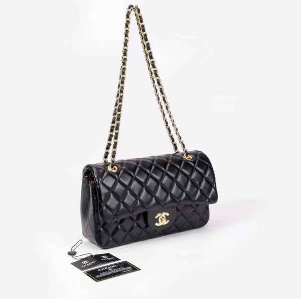 Uptown Black Chain Bag
