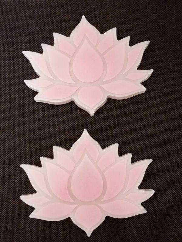 Untersetzer Lotusblüten Rosa Weiß