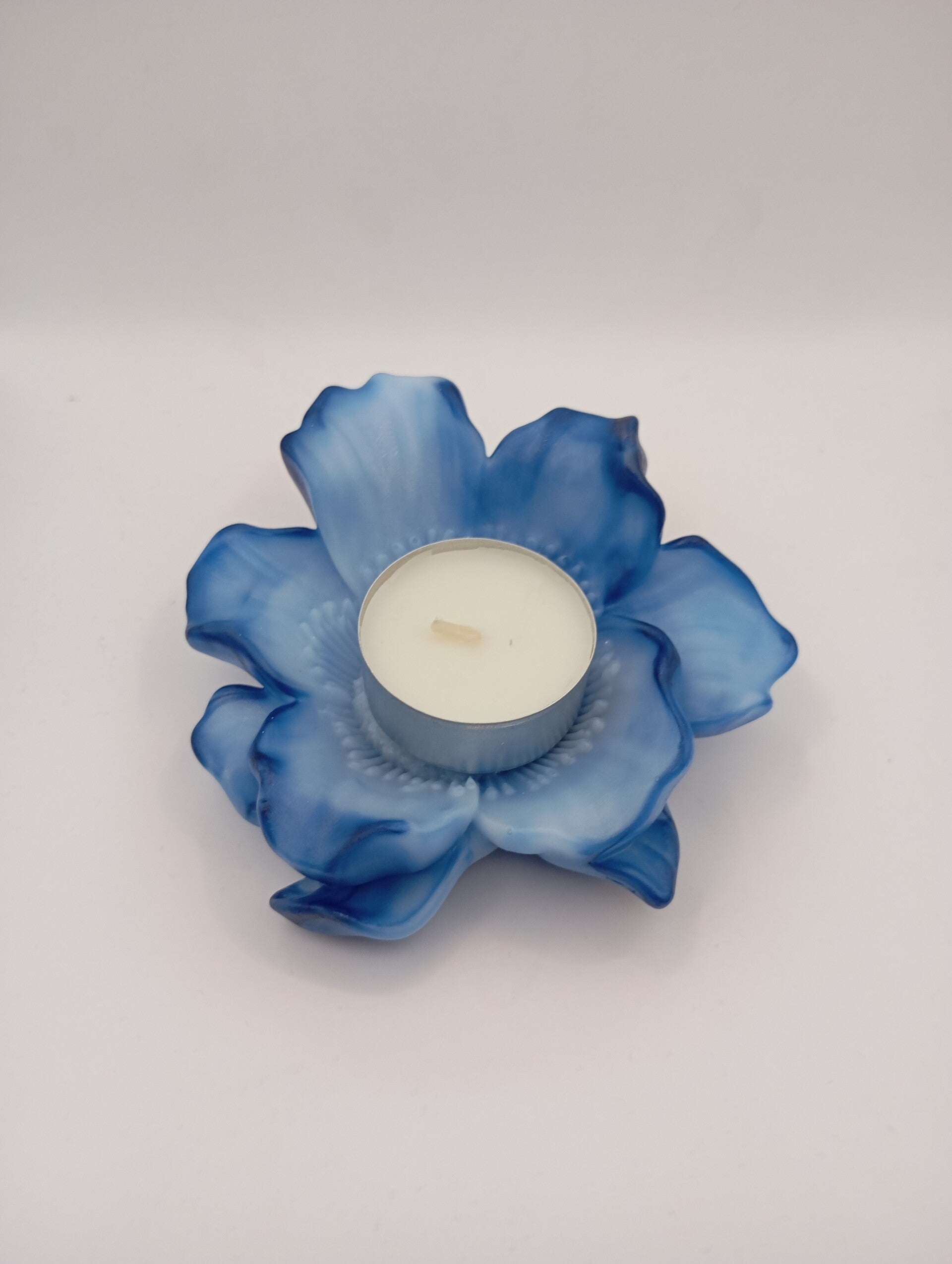 Lotusblüte 2 Blau wiß