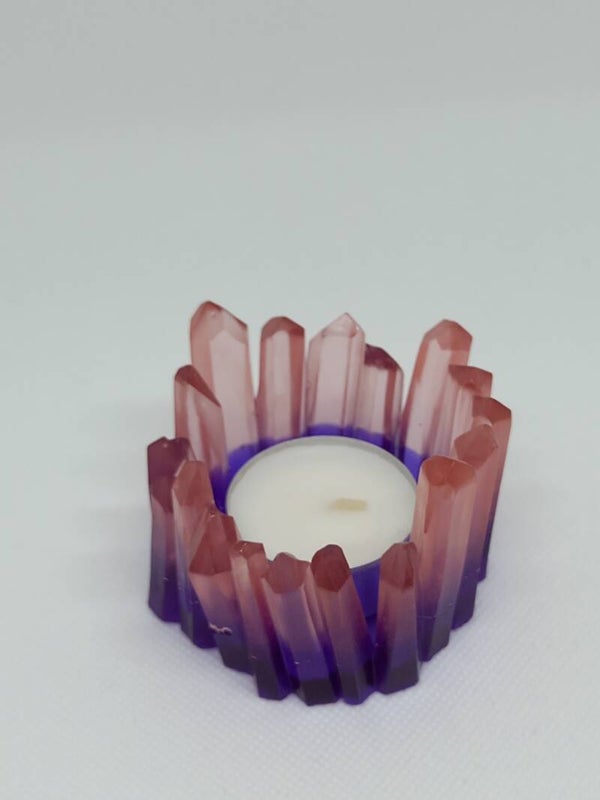 Kristalle Blau Rot