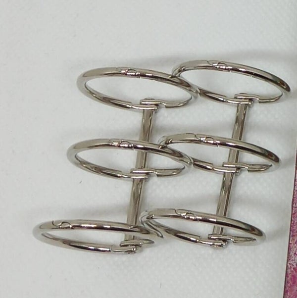 Notizbuch Ringe Silber