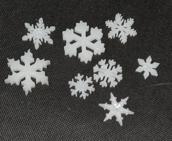 Schneeflocken Set Weiß