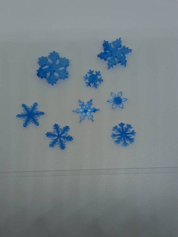 Schneeflocken Set Blau 2