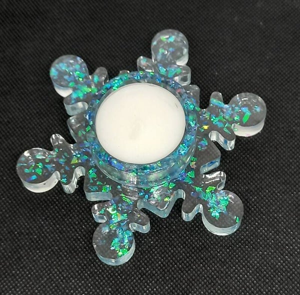Schneeflocke Klar Blau