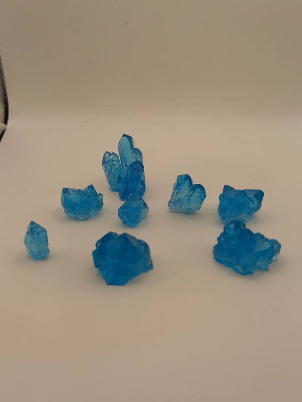 Set Kristalle Blau