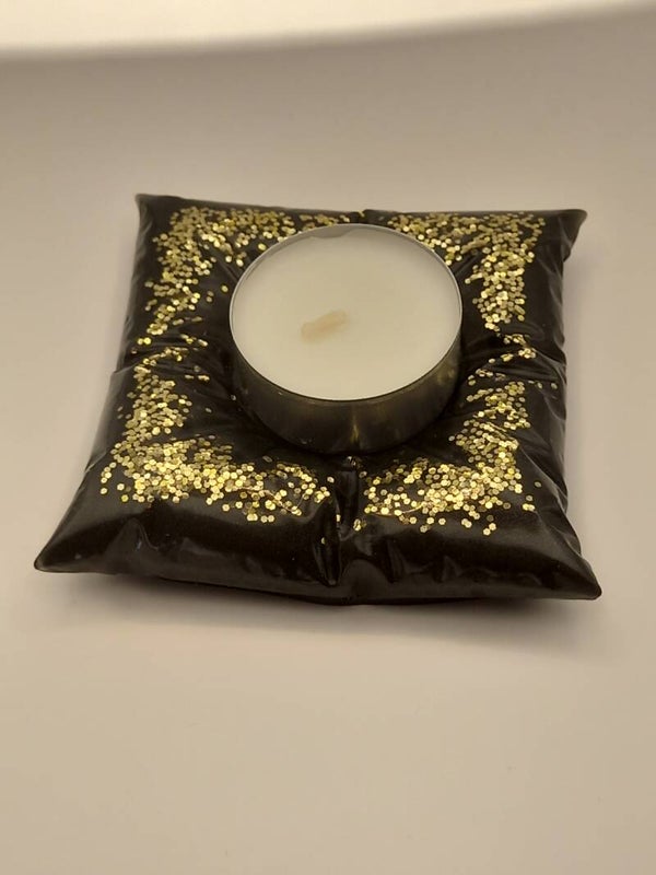 Kissen Schwarz Gold