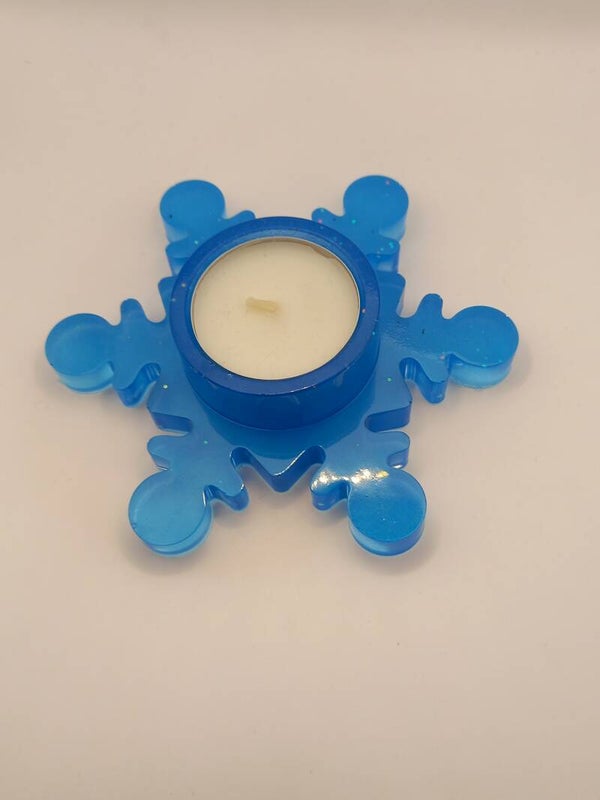 Schneeflocke Blau