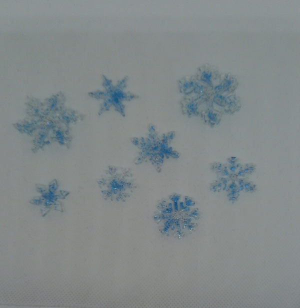 Schneeflocken Set Blau
