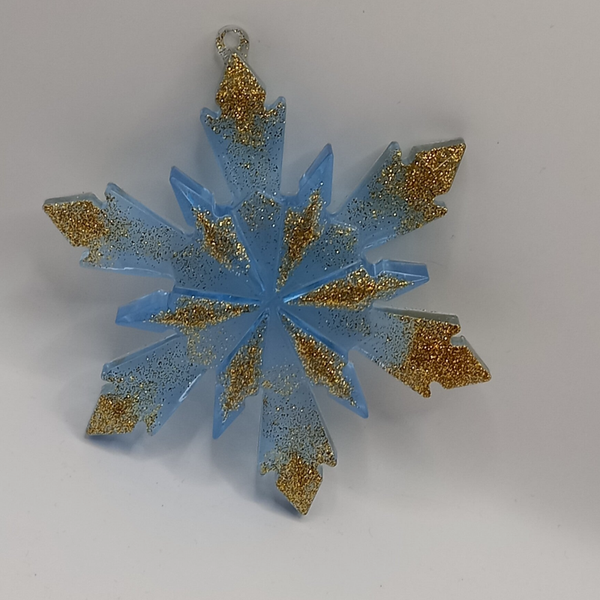 Flocke 10 Blau Gold