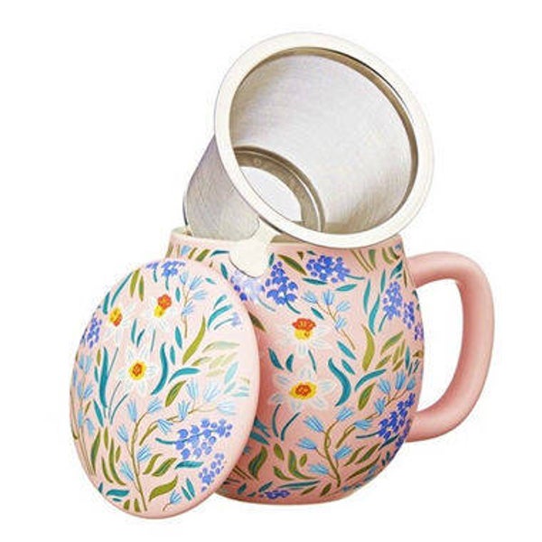 Bloom Pastel Roze Theemok