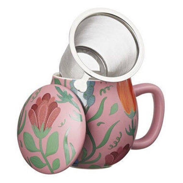 Frida Bloemen Pastel Roze Theemok