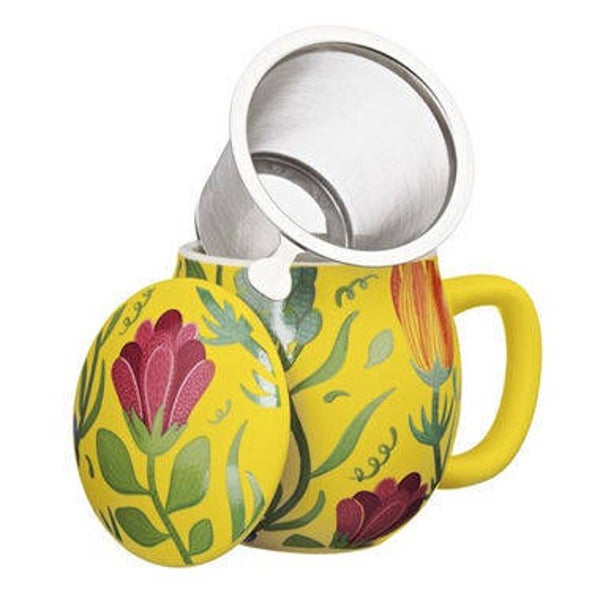 Frida Bloemen Geel Theemok