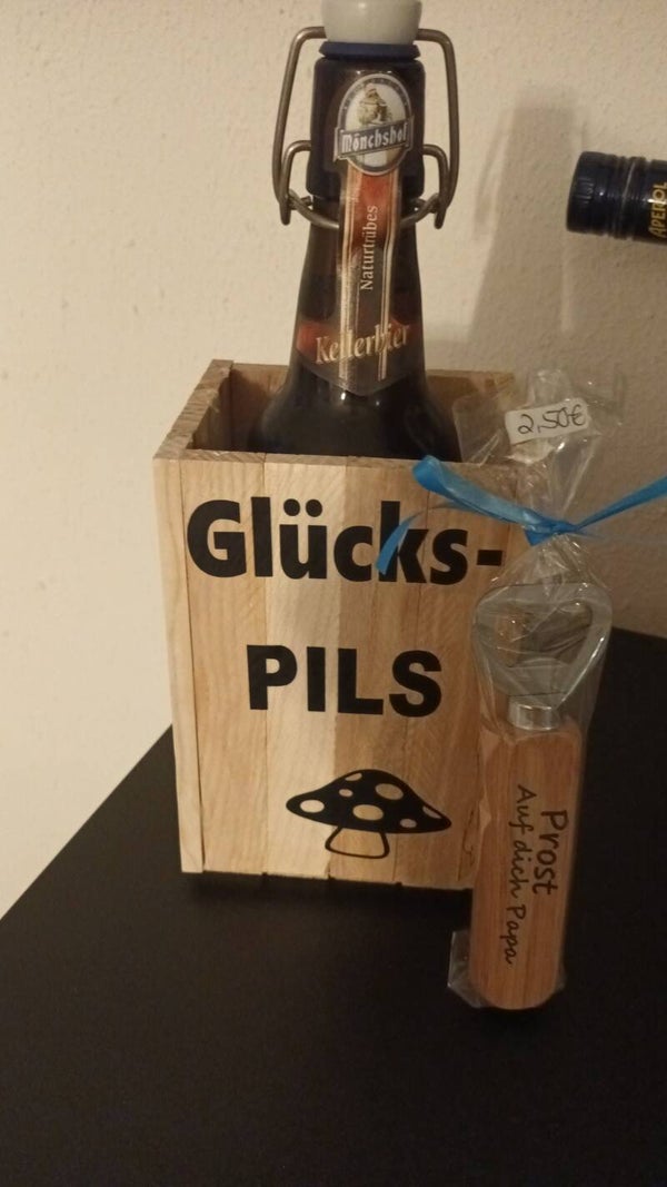 Glückspils mit Flaschenöffner
