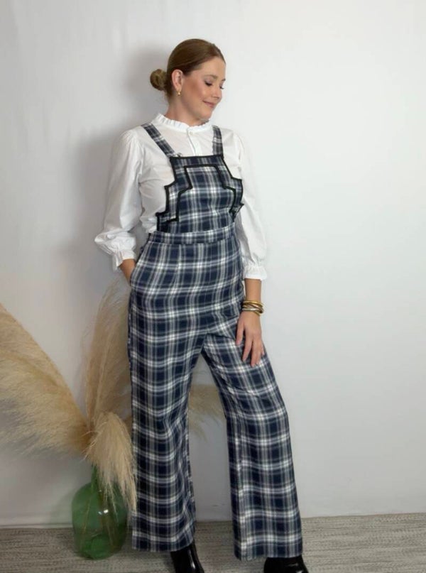 Peto cuadros con ribetes negros