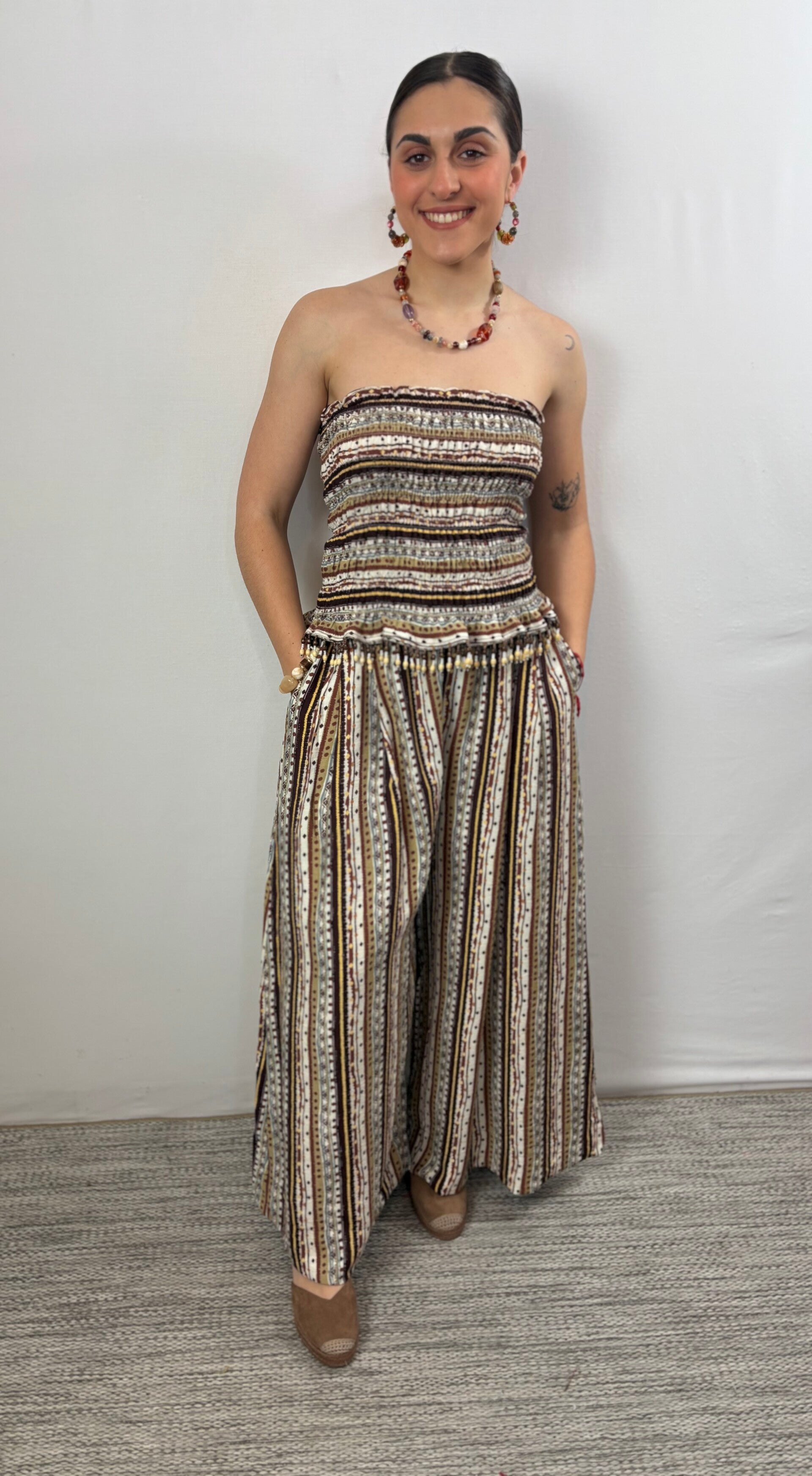 Conjunto estampado azteca
