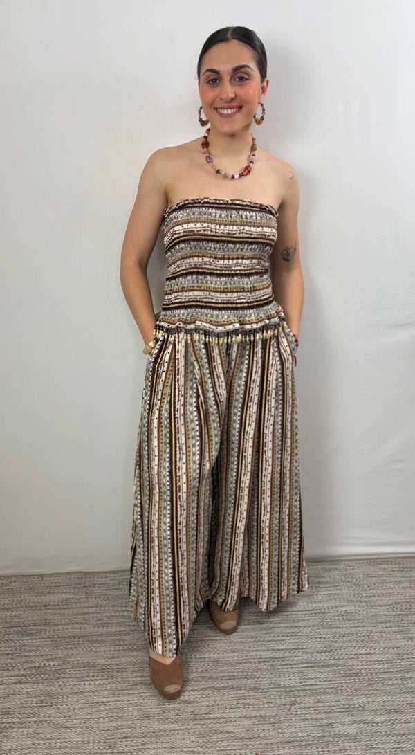 Conjunto estampado azteca